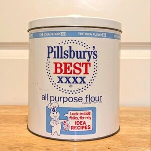 3/$30 Vintage Pillsbury's Best JL Clark All Purpose Flour Tin